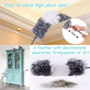 <b>Extendable</b> <b>Duster</b> for Cleaning Ceiling Fan Blind Car Bendable Long Handle <b>Dusters</b> Telescopic Microfiber <b>Duster</b> - Product Image 5