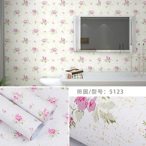 Thickened Self Adhesive PVC Wallpaper Waterproof European Style Floral Wall Sticker for Bedroom <strong>Background</strong> Wall Decoration - Product Image 2