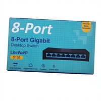 TP-LINK S108 Switch de 8 Puertos Gigabit RJ45, Versión en Inglés, Estándar del Reino Unido, Estándar de EE. UU., Estándar de la UE