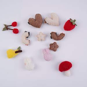 Accesorios de Peluche de Tela de Fieltro Estilo Art <span class=keywords><strong>Deco</strong></span> Coreano, Serie de Frutas, Dulces y Versátiles, para Ropa de Niñas, Decoración del Hogar, Pascua - Product Image 1