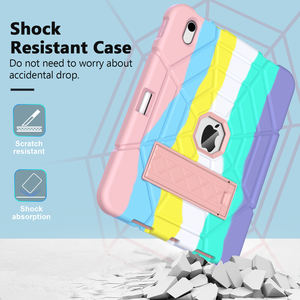 แท็บเล็ตซิลิโคนกันกระแทกป้องกันรอยขีดข่วนสําหรับงานหนักครอบคลุม <span class=keywords><strong>2022</strong></span> iPad 10.9 นิ้ว 10th Gen กรณีสําหรับเด็ก - Product Image 4