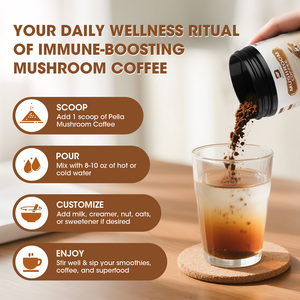 Beworths Pilz-Kaffee-Pulver Gehirn-Booster Reishi Löwenmähnen-Pilzextrakt-Mischung Instant-Kaffeepulver - Product Image 4