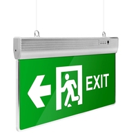 110V 220V Anpassbares Wiederaufladbares Feuerschild-Licht Sicherheits-6W-3W-Notausgangsschild