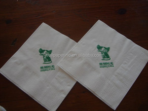 Servilletas blancas y marrones con logotipo impreso personalizado Servilletas de papel tisú 33x33cm Servilletas de cóctel de papel de 2 capas PARA CENA Cumpleaños Boda - Product Image 2