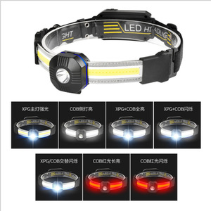 ไฟหน้าแบบ LED Xpg Cob แบบชาร์จไฟได้ กันน้ำ สำหรับตั้งแคมป์กลางแจ้ง พร้อมไฟหรี่แสงสีขาว - Product Image 1