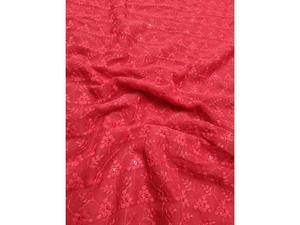 Georgette schiffli ผ้าระบายอากาศวัสดุเนื้อนุ่มสำหรับ Kurtis เสื้อและชุดเดรสแฟชั่น - Product Image 6