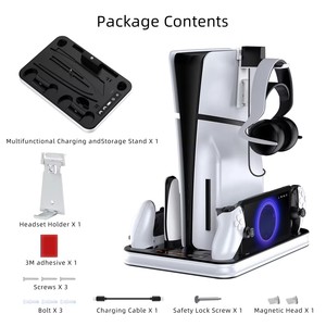 Base de Refrigeración JYS-P5201 para Consola <span class=keywords><strong>PS5</strong></span> Portal y <span class=keywords><strong>PS5</strong></span> Slim con Soporte Multifuncional de Carga y Almacenamiento - Product Image 3