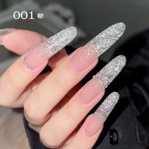 Gel à ongles réfléchissant effet diamant brisé 6 couleurs 15ML, nouvelle tendance 2026, gel UV argenté flash, usage professionnel pour salon de manucure - Product Image 5