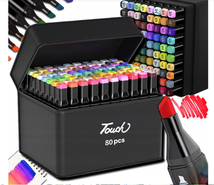 Set de Marcadores de Graffiti de Doble Punta a Base de Alcohol de Gran Venta, 60, 80, 168, 262 Colores para Pintura Permanente, Arte, Dibujo y Juguetes - Product Image 1