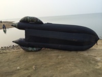 Bateau pneumatique Goethe Goboat GTK410 13,5 pieds en PVC, kayak de pêche à ramer avec siège de bateau en aluminium