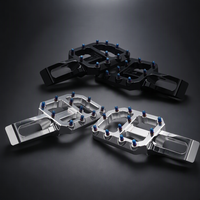 Repose-pieds larges en aluminium CNC, finition bleu brûlé, pour Surron Light Bee Ultra Bee Talaria MX3 MX4