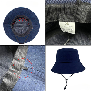 Sombreros de cubo de algodón con logotipo personalizado para hombres y mujeres-Sombreros de pesca al aire libre con protección solar, regalo promocional - Product Image 3
