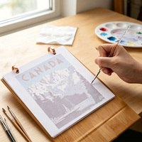 Kit de calendrier DIY à peindre par numéros 2027 pour la décoration de la maison et du bureau, cadeau de Nouvel An, calendrier artistique peint à la main