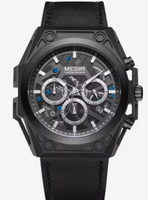 Montre chronographe à quartz pour homme MEGIR 4220 en acier inoxydable doré, luxe