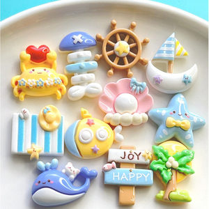 Lot de 25 coques de téléphone DIY en résine marine avec motifs bouleau, <span class=keywords><strong>voilier</strong></span>, coquillage et arbre, pour bébés de 0 à 24 mois, expédié depuis les États-Unis - Product Image 1