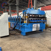 Machine de formage de tuiles en acier coloré à commande PLC, ligne de production de tuiles de haute précision avec pompe à roulement pour les acheteurs mondiaux du secteur de la construction
