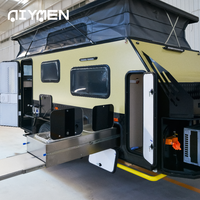 Mini-caravane hybride tout-terrain 4x4, châssis galvanisé, suspension indépendante, cuisine de luxe, panneaux composites sandwich 2
