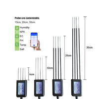 Sonde longue HONDE RS485 Modbus pour la mesure de l'humidité, de la salinité, du NPK, du pH, de l'EC et de la température du sol agricole