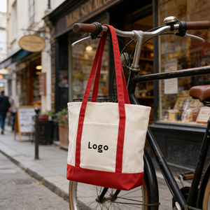 Sac fourre-tout personnalisé avec logo de marque, sac de shopping réutilisable en toile de coton, sac d'épicerie pour usage quotidien, sac écologique, sac à main pour femmes - Product Image 2