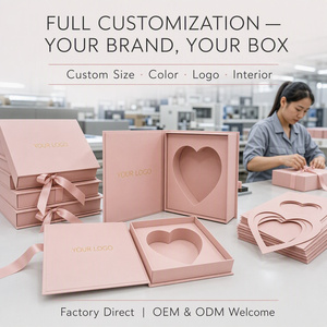 Boîte cadeau romantique en forme de cœur rose poudré, style <span class=keywords><strong>livre</strong></span>, avec nœud en ruban gros-grain, insert cœur profond, pour chocolats, bonbons, bijoux, Saint-Valentin - Product Image 5