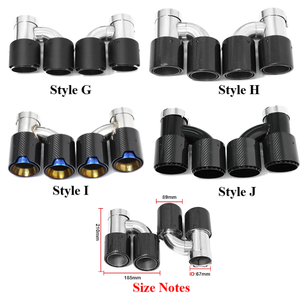 Bmw serisi için SYPES araba egzoz İpuçları F10 F11 F18 535i 640i up M5 H 304 paslanmaz çelik karbon Fiber <span class=keywords><strong>M</strong></span> performans Quad susturucu İpucu - Product Image 2