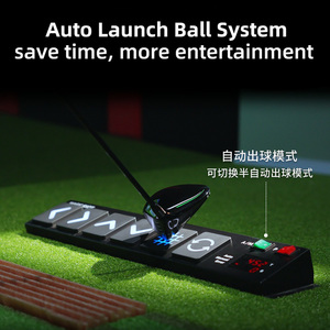 Yinzam Grand projecteur interactif de simulateur de golf intérieur avec écran d'impact HD <span class=keywords><strong>silencieux</strong></span> à double couche parfait pour la pratique de la frappe - Product Image 4