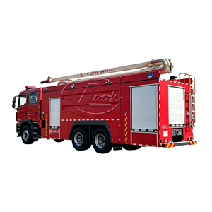 Camion de pompiers Howo robuste à canon d'incendie haute pression 4x2/6x4, avec plateforme aérienne de 18M/20M pour la lutte contre les incendies et les opérations de sauvetage urbain - Product Image 1