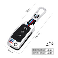 Étui de protection pour clé de voiture Vtear, housse de protection pour clé à distance pour Ford 09/11/12/13 Classic Focus Fiesta Ecosport