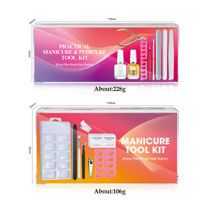 Kit de cuidado de uñas de 7 piezas, juego de removedor de uñas con toallitas para uñas, pinzas para remojar uñas, lima de uñas, pulidor, herramientas de manicura al por mayor - Product Image 6