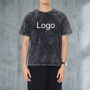 Camiseta de Hombre con Logotipo Personalizado, Lavado Ácido, 100% Algodón, 230 g/m², Unisex, Impresión DTG, Corte Cuadrado, Uniforme para Equipo, MOQ Bajo, Hecho en Tailandia - Product Image 4