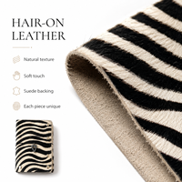 Couverture de carnet en cuir à texture crocodile imprimé zèbre personnalisée, en poils de poney, format A5, rechargeable, avec reliure élastique, cadeau, vente en gros, export