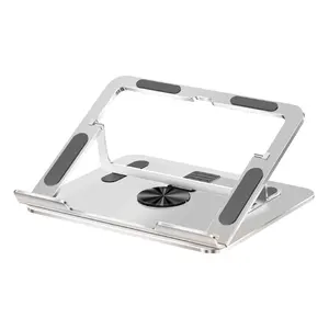 2024 nouveau support d'ordinateur portable portable réglable support d'ordinateur portable support en métal 360 base pivotante support d'ordinateur portable en aluminium