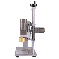 Nouvelle tendance semi-automatique bureau bouteille d'eau bouteille en verre capsuleuse bouchon à vis machine de capsulage avec grande remise