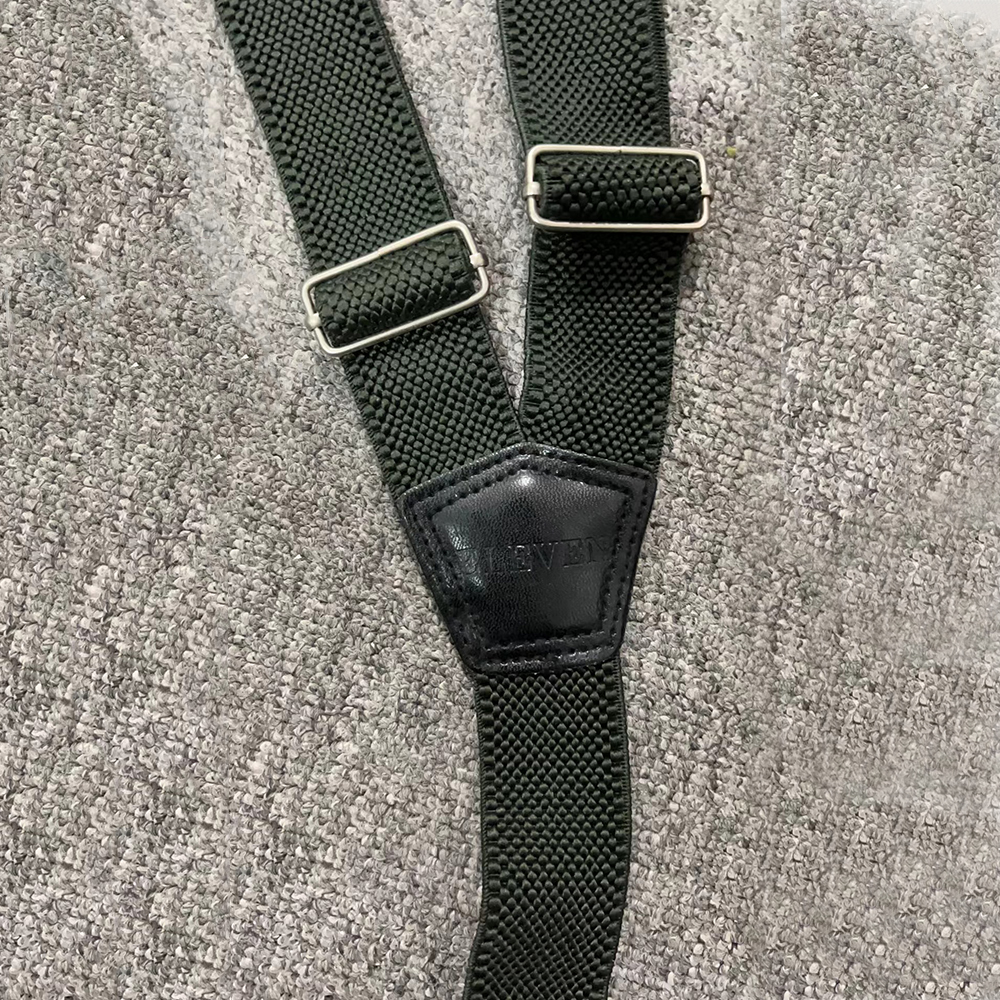 Регулируемые эластичные подтяжки из искусственной кожи с логотипом на заказ