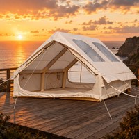 Abri Gonflable de Camping Groupe 12m² Oxford 300D 3x4x2m Double Porte Double Fenêtre Supérieure Vente en Gros Usine