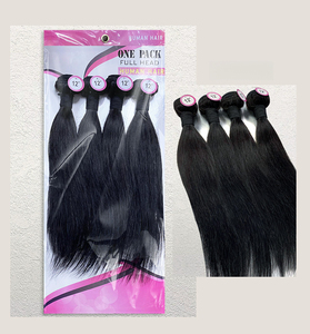 Lots de Cheveux Humains Vierges Doublement Étirés Lisses, Peuvent Être Teints <span class=keywords><strong>et</strong></span> Décolorés, Noir Naturel, 10-14 Pouces, <span class=keywords><strong>Trame</strong></span> de Cheveux, Offre de 4 Lots - Product Image 6