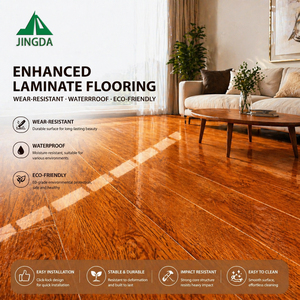 <span class=keywords><strong>Suelo</strong></span> <span class=keywords><strong>Laminado</strong></span> Clásico con Acabado de Madera de Roble EIR HDF, Resistente al Agua, para Decoración de Interiores - Product Image 3