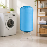 Sèche-linge électrique pliable 1000W 220V, chauffage PTC, machine de séchage portable en plastique
