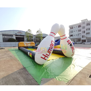 Ensemble de jeux gonflables de bowling humain pour enfants, de qualité commerciale, pour fêtes de carnaval en plein air. - Product Image 2