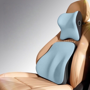 Cojín de respaldo Lumbar de algodón con memoria Universal, reposacabezas de coche, protectores de cuello Q3 A3 A4 Q7 A5, almohadas de coche compatibles, cojines - Product Image 2