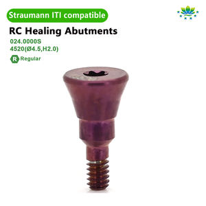 Abutment de cicatrisation et former gingival pour implants dentaires Straumann, service OEM ODM, titane grade 5, usiné CNC, <span class=keywords><strong>prix</strong></span> d'usine, stock, expédition 24h - Product Image 3