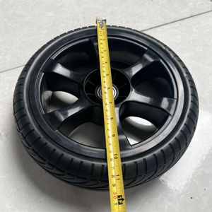 Roue en mousse PU de haute qualité 12 1/2x2 1/4 pouces, <span class=keywords><strong>prix</strong></span> usine, pour chariot à livres, chariot, fauteuil roulant, moyeu centralisé en PP, chariot pliant - Product Image 5