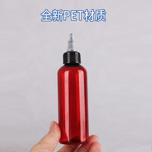 Botella de Plástico Marrón para Mascotas de 30ml 50ml 100ml, Botella Exprimible con Boquilla Dispensadora de Pigmento Líquido y Tapa para Uso Cosmético - Product Image 3