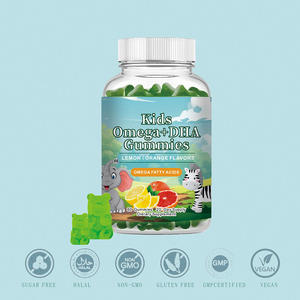Caramelle Gommose Vegane <span class=keywords><strong>Omega</strong></span> <span class=keywords><strong>3</strong></span> <span class=keywords><strong>DHA</strong></span> per Bambini OEM/ODM con Vitamina D3 e Zinco per Migliorare la Densità Ossea, Confezione da 60 - Product Image 3