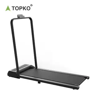 TOPKO mesin mini latihan kebugaran Gym, mesin berlari bermotor bantalan berjalan lipat portabel treadmill datar mesin berjalan