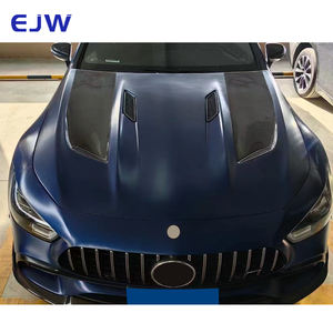 Capot moteur en Fiber de carbone sec de Style <span class=keywords><strong>SLC</strong></span> de haute qualité pour 2017-2019 pour Mercedes Benz <span class=keywords><strong>AMG</strong></span> GT Modification comprend des boulons New Condi - Product Image 5