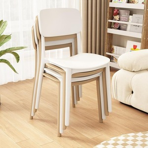 Sillas de comedor al aire libre restaurante de plástico muebles de sala de estar modernos de lujo ligeros al por mayor baratos - Product Image 4