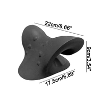 Travesseiro relaxador de pescoço e ombro, dispositivo de tração cervical para tmj alívio de dor, cervical, coluna, quiropraxia, alongador de pescoço