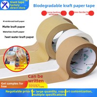 Ruban adhésif en papier kraft pour scellage de cartons, inscriptible, écologique, biodégradable, inviolable, pour emballage et colis