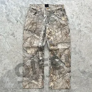 Chasse personnalisé de haute qualité survêtement tissé avec poche pantalon cargo camouflage pour homme